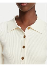 MICHAEL Michael Kors Sweter MR661ER5ZV Kremowy Slim Fit. Kolor: kremowy. Materiał: wiskoza #5