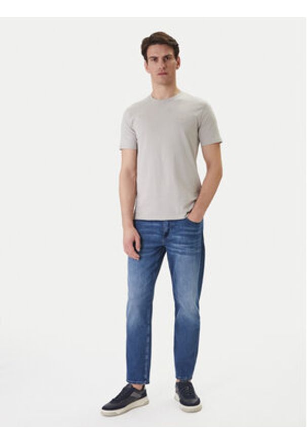 BOSS T-Shirt Tales 50508584 Beżowy Regular Fit. Kolor: beżowy. Materiał: bawełna