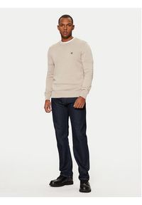 Calvin Klein Jeans Sweter J30J326745 Beżowy Regular Fit. Kolor: beżowy. Materiał: bawełna #3