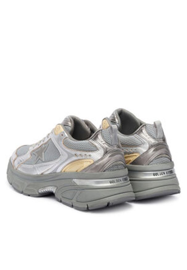 GOLDEN GOOSE - Golden Goose Sneakersy Lightstar GWF00724.F006475.70138 Srebrny. Kolor: srebrny. Materiał: skóra