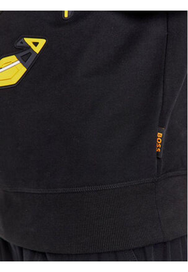 BOSS - Boss Bluza WeBikerGear 50497103 Czarny Relaxed Fit. Kolor: czarny. Materiał: bawełna