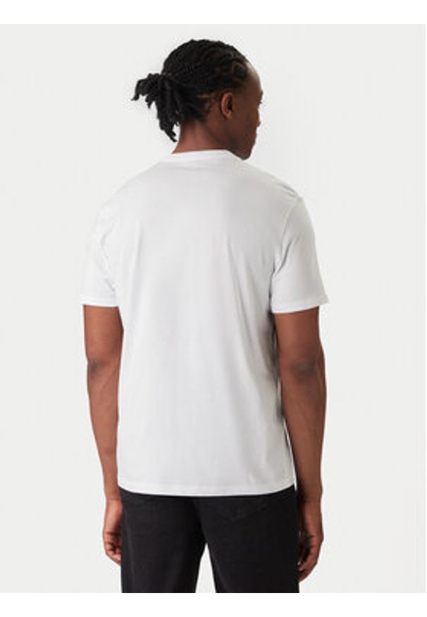 Calvin Klein Jeans T-Shirt Word Circle Graphic LV14RE816G Biały Regular Fit. Kolor: biały. Materiał: bawełna