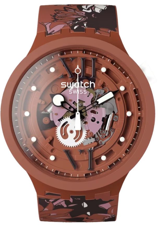 Zegarek SWATCH Camoflower Cotton SB05C100. Styl: casual