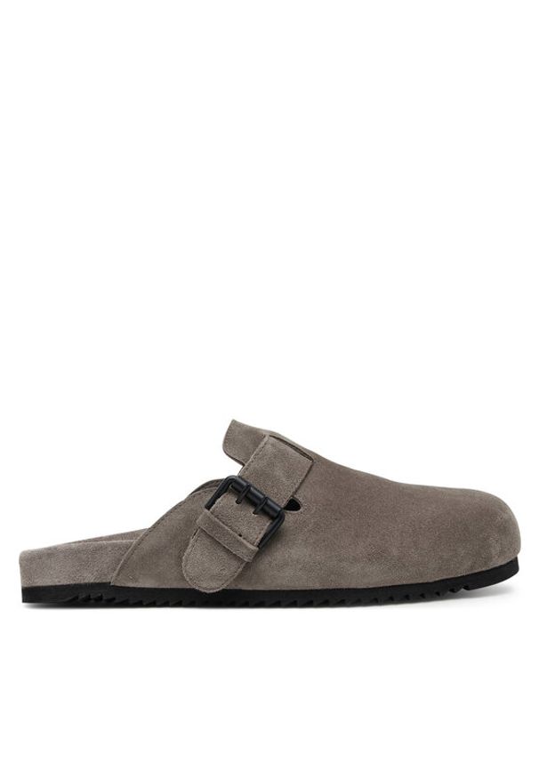 Vic Matié Klapki 1G8858U E46X050325 Szary. Kolor: szary. Materiał: skóra, zamsz