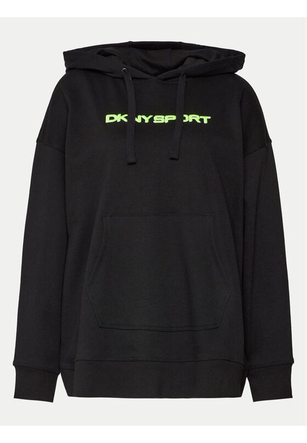 DKNY Sport Bluza DPPT8774 Czarny Regular Fit. Kolor: czarny. Materiał: syntetyk. Styl: sportowy