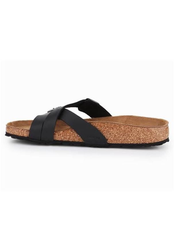Klapki damskie Birkenstock Yao Balance. Kolor: czarny. Materiał: materiał