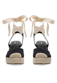 DeeZee Espadryle WS2509-001 Czarny. Kolor: czarny. Materiał: materiał #3