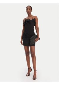 Guess Sukienka koktajlowa W6RK80 WI342 Czarny Classic Fit. Kolor: czarny. Materiał: syntetyk. Styl: wizytowy #3