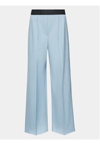 MSGM Spodnie materiałowe 3441MDP16 237200 Błękitny Relaxed Fit. Kolor: niebieski. Materiał: wełna #6