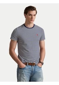 Polo Ralph Lauren T-Shirt 710956828502 Granatowy Regular Fit. Typ kołnierza: polo. Kolor: niebieski. Materiał: bawełna #1