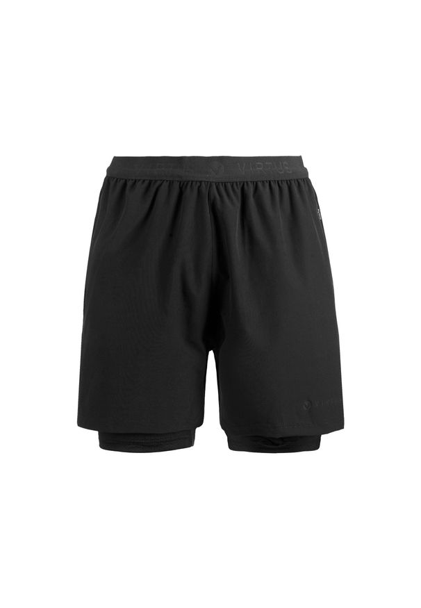 VIRTUS - Krótkie rozkładane 2 w 1 Virtus Dylan. Kolor: czarny. Długość: krótkie. Sezon: lato