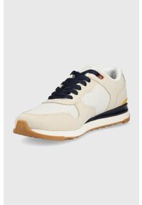 PS PAUL SMITH - PS Paul Smith sneakersy skórzane ZHONGB kolor beżowy. Nosek buta: okrągły. Zapięcie: sznurówki. Kolor: beżowy. Materiał: skóra #3