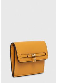 MICHAEL Michael Kors portfel skórzany damski kolor żółty. Kolor: żółty. Materiał: skóra #2