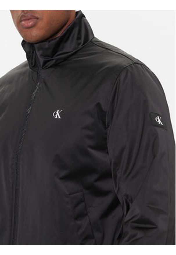 Calvin Klein Jeans Kurtka bomber Harrington LV04RC516G Czarny Regular Fit. Kolor: czarny. Materiał: syntetyk