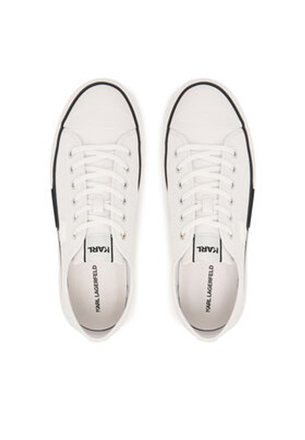 Karl Lagerfeld - KARL LAGERFELD Trampki Kampus Max III KL50470N Biały. Kolor: biały. Materiał: skóra