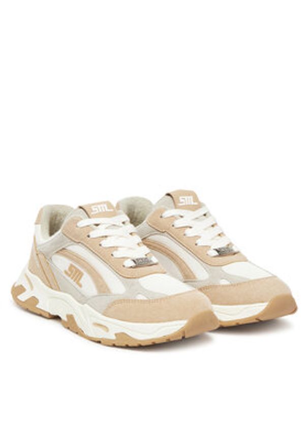Steve Madden Sneakersy Sneak Peak-E SM19000129 Srebrny. Kolor: srebrny. Materiał: materiał