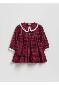 Reserved - Sukienka w kratę - wielobarwny. Materiał: bawełna #1