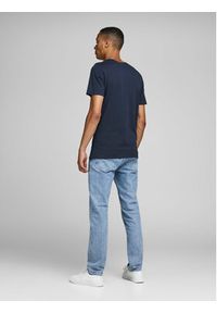 Jack & Jones - Jack&Jones T-Shirt Corp 12151955 Granatowy Slim Fit. Kolor: niebieski. Materiał: bawełna #6