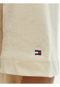 TOMMY HILFIGER - Tommy Hilfiger T-Shirt WW0WW47811 Beżowy Relaxed Fit. Kolor: beżowy. Materiał: bawełna #3