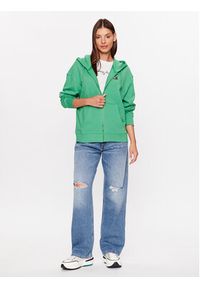 Tommy Jeans Bluza Badge DW0DW15748 Zielony Relaxed Fit. Kolor: zielony. Materiał: bawełna