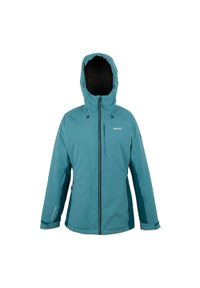 Regatta - Kurtka Damska Highton Stretch Padded Jacket. Kolor: turkusowy, niebieski, wielokolorowy. Materiał: puch. Sport: turystyka piesza #1