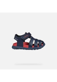 Sandały Geox Model B Sandal Fusbetto Bo Kolor Niebieski. Kolor: niebieski. Materiał: tkanina. Sezon: lato