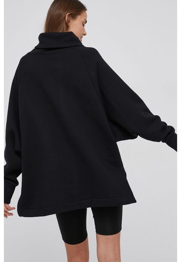 Answear Lab Bluza ECO damska kolor czarny gładka. Kolor: czarny. Materiał: materiał, włókno, dresówka, dzianina, syntetyk. Wzór: gładki. Styl: wakacyjny
