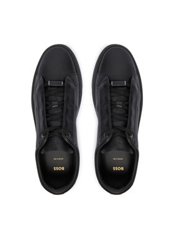 BOSS Sneakersy Gary 50546231 Czarny. Kolor: czarny. Materiał: skóra