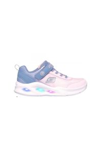 skechers - Buty sportowe dziecięce Skechers S Lights Sola LED. Kolor: biały, różowy, fioletowy, wielokolorowy