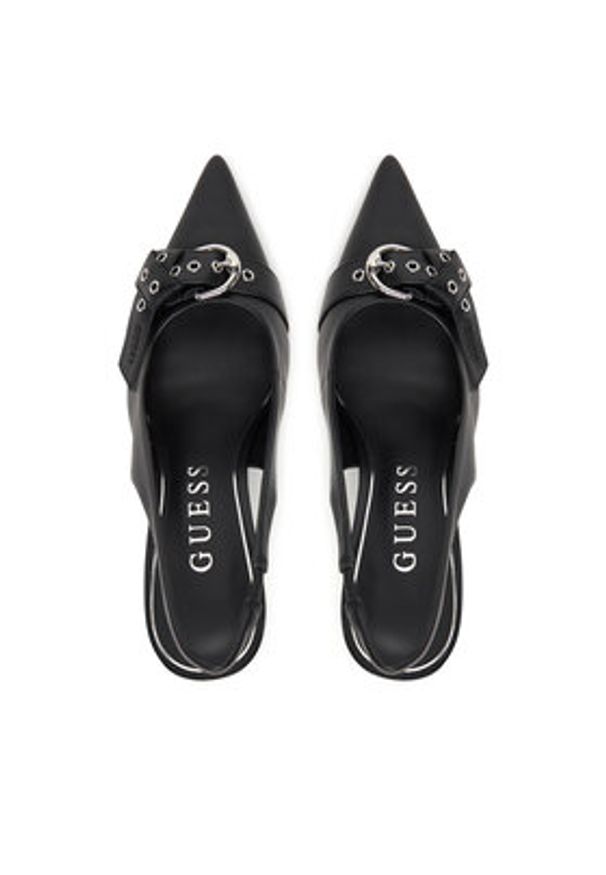 Guess Szpilki FLPPSE ELE05 Czarny. Kolor: czarny. Materiał: skóra. Obcas: na szpilce