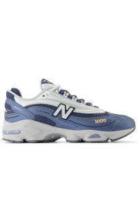 Buty unisex New Balance M1000P - niebieskie. Kolor: niebieski. Materiał: materiał, skóra. Szerokość cholewki: normalna #1