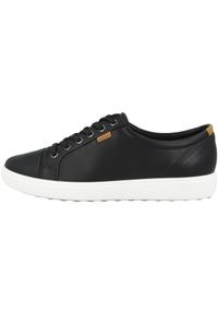 ecco - Buty do chodzenia damskie Ecco Soft 7. Zapięcie: sznurówki. Kolor: czarny. Materiał: skóra. Szerokość cholewki: normalna. Sport: turystyka piesza #1