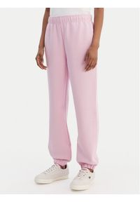 Lacoste Spodnie dresowe XF5244 Różowy Regular Fit. Kolor: różowy. Materiał: bawełna #1