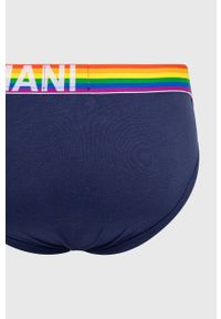 Emporio Armani Underwear slipy męskie kolor granatowy. Kolor: niebieski