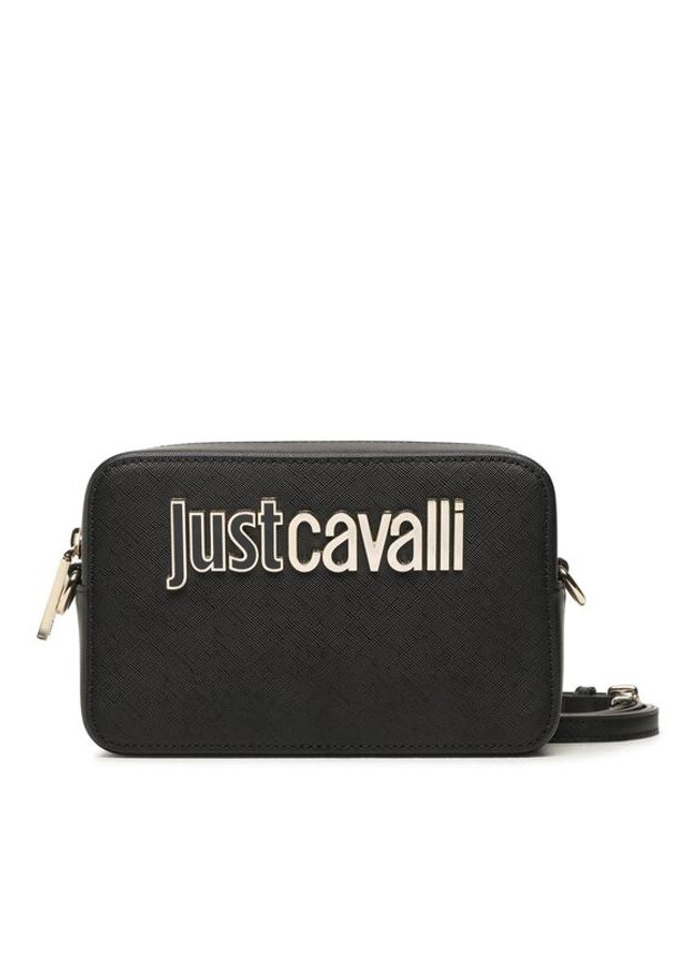 Just Cavalli Torebka 74RB4B82 Czarny. Kolor: czarny. Materiał: skórzane