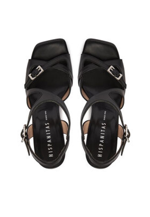 Hispanitas Sandały HV264814 C002 Czarny. Kolor: czarny. Materiał: skóra