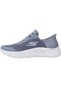 skechers - Buty do chodzenia damskie Skechers Blu Go Walk. Kolor: niebieski. Materiał: syntetyk, materiał. Szerokość cholewki: normalna. Model: Skechers Sport. Sport: turystyka piesza