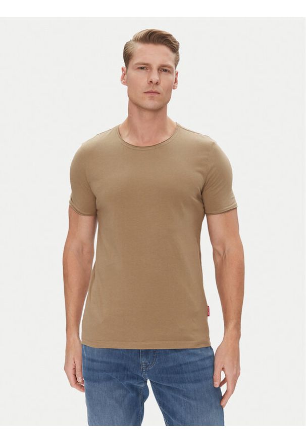 JOOP! Jeans T-Shirt 15 JJJ-11Cesare 30045665 Brązowy Modern Fit. Kolor: brązowy. Materiał: bawełna