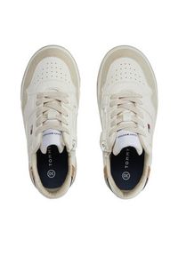 TOMMY HILFIGER - Tommy Hilfiger Sneakersy Low Cut Lace-Up Sneaker T3X9-33366-1269 M Biały. Kolor: biały. Materiał: skóra #5