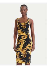 Versace Jeans Couture Sukienka codzienna 80HAO943 JS550 Czarny Slim Fit. Okazja: na co dzień. Kolor: czarny. Materiał: bawełna. Typ sukienki: proste. Styl: casual #1