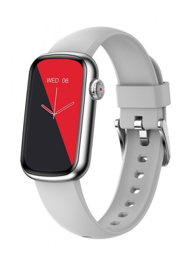 GARETT - Smartwatch Garett Action srebrny. Rodzaj zegarka: smartwatch. Kolor: srebrny. Styl: biznesowy, casual, sportowy, elegancki, klasyczny