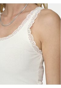 only - ONLY Top Sara 15345994 Kremowy Slim Fit. Kolor: kremowy. Materiał: bawełna #6