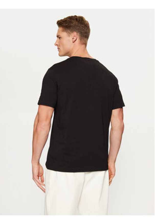 TOMMY HILFIGER - Tommy Hilfiger T-Shirt Big Logo Tee MW0MW37448 Czarny Slim Fit. Kolor: czarny. Materiał: bawełna