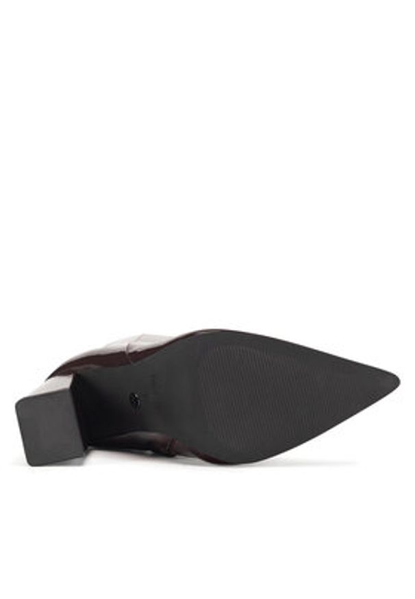 Nine West Botki WFA2829-1 Bordowy. Kolor: czerwony. Materiał: materiał