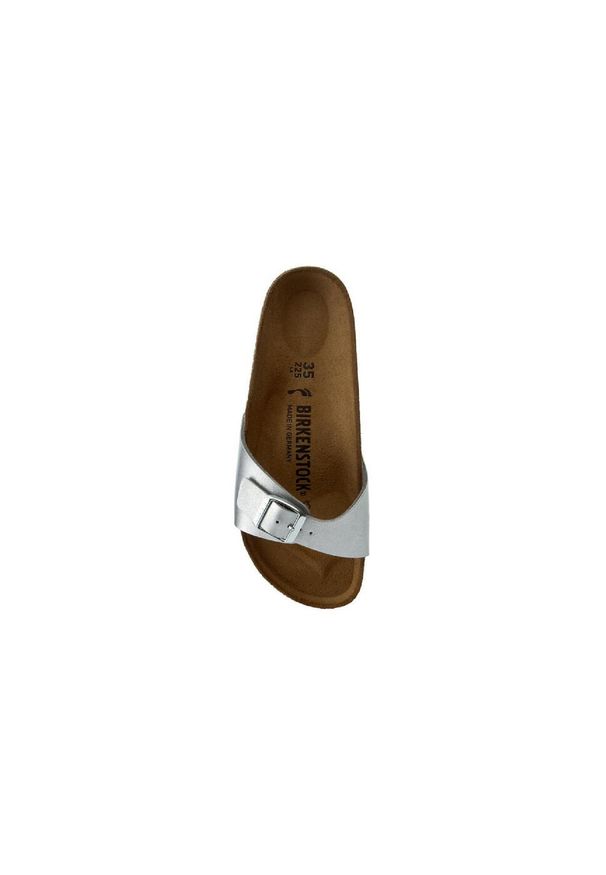Klapki damskie Birkenstock 040413. Kolor: wielokolorowy, szary. Materiał: materiał, syntetyk