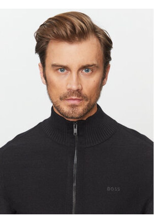 BOSS - Boss Sweter Avac_Fz 50501750 Czarny Regular Fit. Kolor: czarny. Materiał: syntetyk