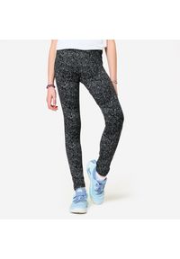 Decathlon - Legginsy dziecięce Domyos. Okazja: na uczelnię. Materiał: skóra, bawełna. Styl: sportowy #1