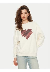 Karl Lagerfeld - KARL LAGERFELD Bluza A1W20045 Écru Regular Fit. Typ kołnierza: dekolt w karo. Materiał: bawełna #1