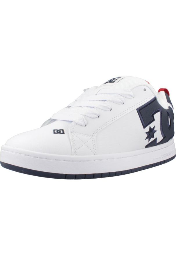 DC Shoes - Tenisówki Dc Model Court Graffik M Kolor Biały. Kolor: biały. Materiał: syntetyk, tkanina, skóra