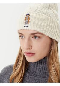 Polo Ralph Lauren Czapka 455981433001 Écru. Materiał: wełna, materiał